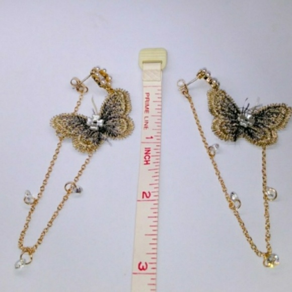 🎀 Beautiful Butterfly Tassel Earings - Picture 3 of 6